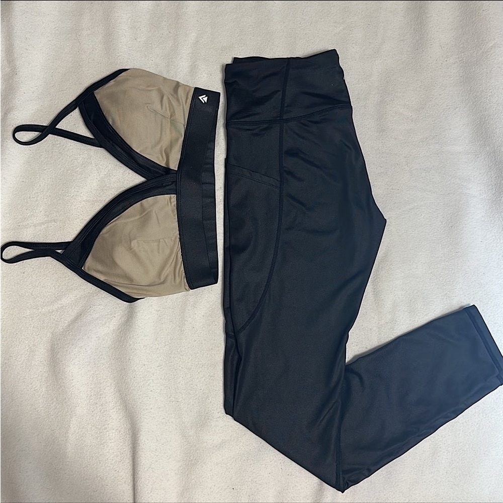 2 Piece Workout Set High Waist Gym Outfit